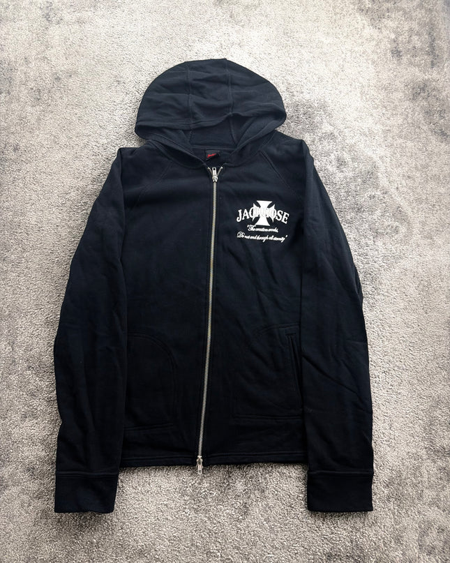 JACKROSE "DARK CROSS" ZIP HOODIE (S)