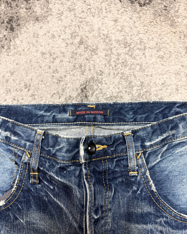 BLUE WAY "FROZEN RIPPLE" DENIM
