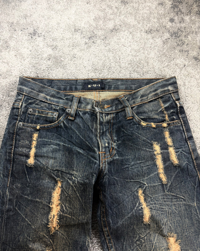 K.U.I "BEAUTIFUL DAMAGE" DENIM (S)
