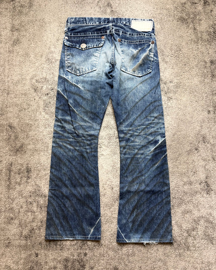 BLUE WAY "CRUSHED INDIGO" DENIM