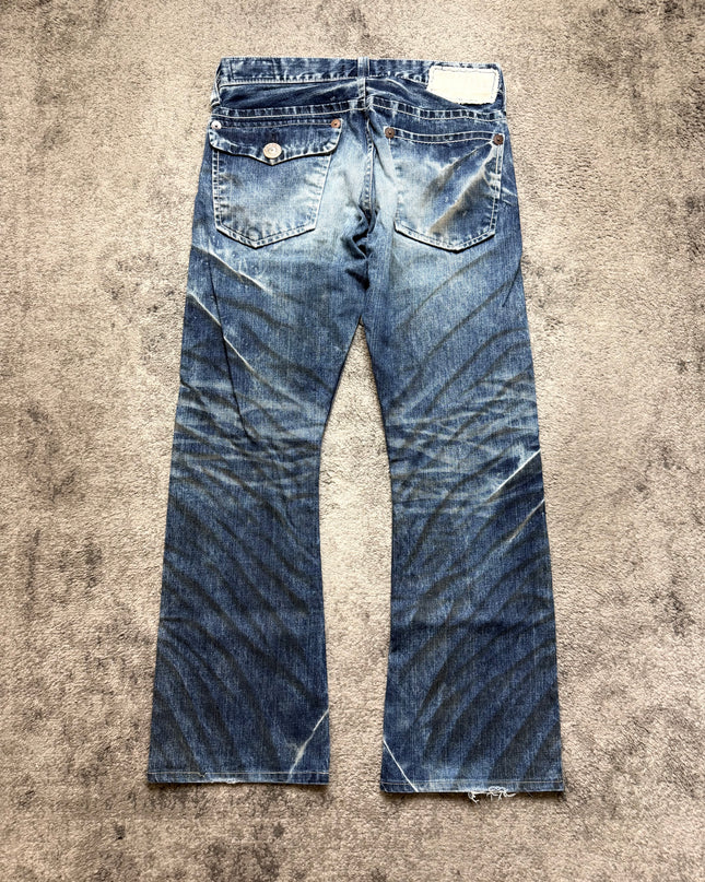 BLUE WAY "CRUSHED INDIGO" DENIM