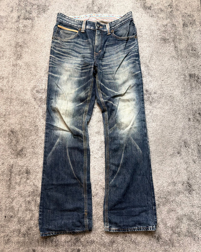 EDWIN "CRACKED SUN-BURST" DENIM