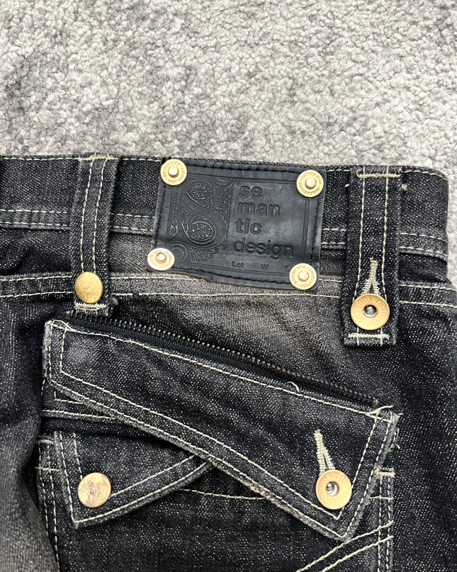 SEMANTIC DESIGN "BLACK RUIN" DENIM