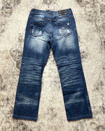 RUSS-K RAW PATCH JEANS