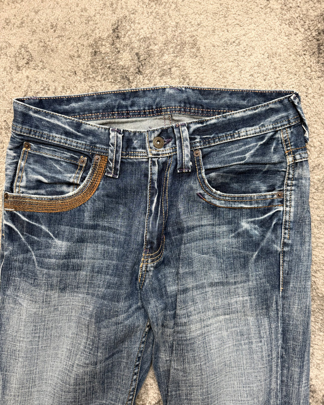 TAKEO KIKUCHI "RUST INDIGO" DENIM