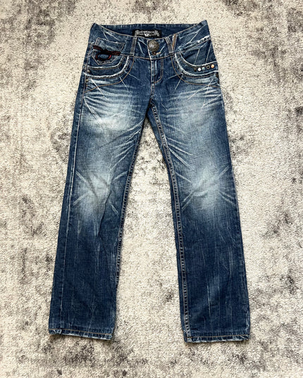 RED PEPPER WHISKERED GLAM JEANS