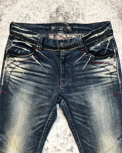 RED PEPPER SKULL &amp; SKITCHES DENIM