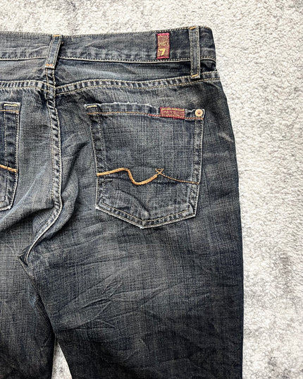 7 FOR ALL MANKIND "SHADOW WASH" DENIM