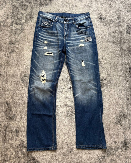 RUSS-K "CROWNS &amp; CHAOS" DENIM