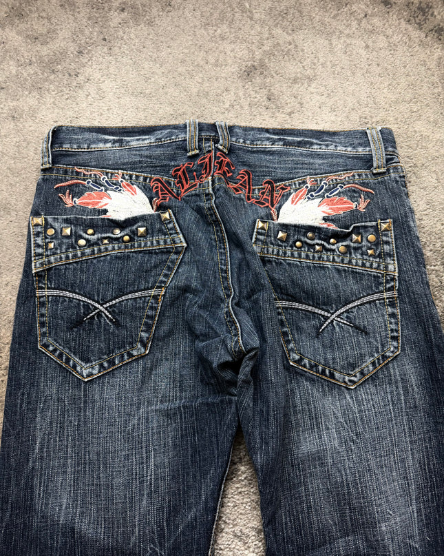 ANTI-LABEL "DISTRESSED" DENIM