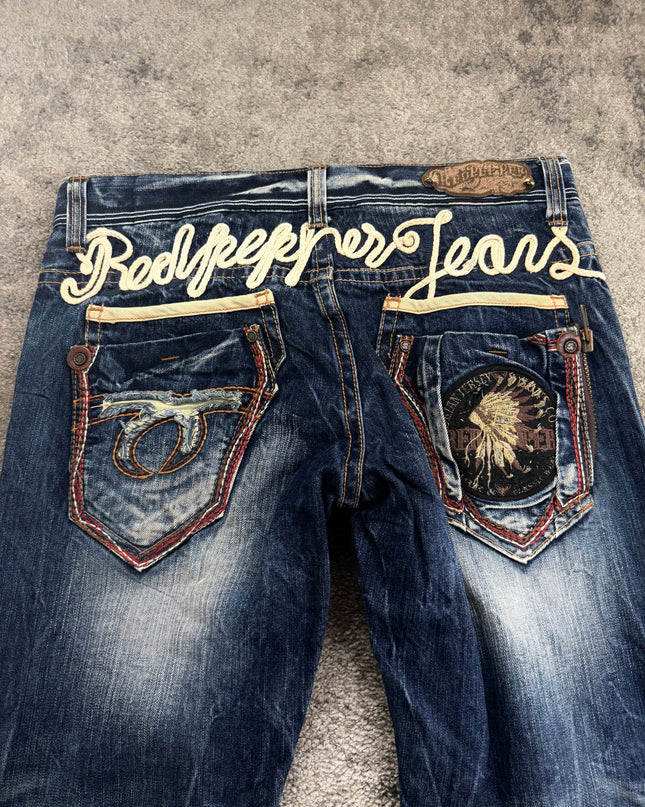 RED PEPPER "CONTRAST STITCH" DENIM (L)