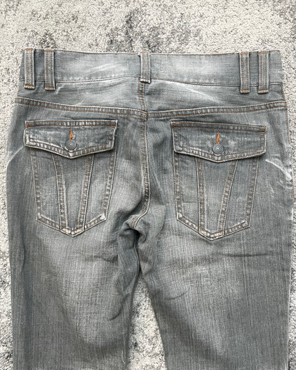 MICHEL KLEIN "SILVER STATIC" DENIM