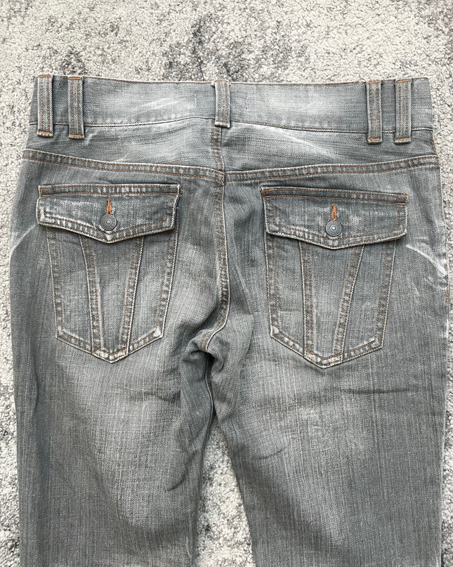 MICHEL KLEIN "SILVER STATIC" DENIM