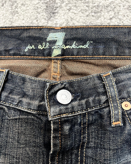 7 FOR ALL MANKIND "SHADOW WASH" DENIM