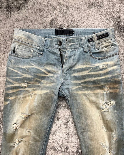 OFF THE NEIGE "BLEACH BURN" DENIM