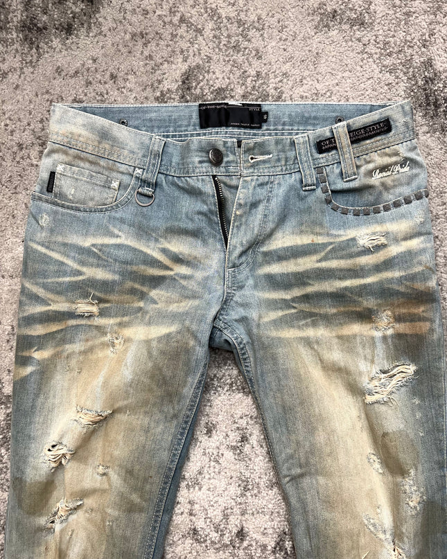 OFF THE NEIGE "BLEACH BURN" DENIM