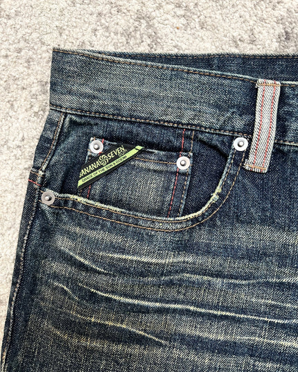 BANANA SEVEN "BACKDRAFT SWIRL" DENIM