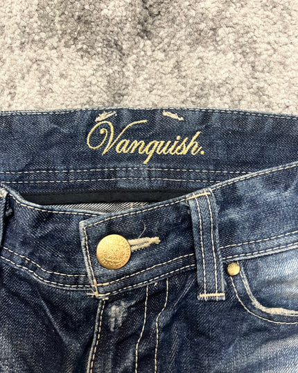 VANQUISH "DESTROYED INDIGO" DENIM