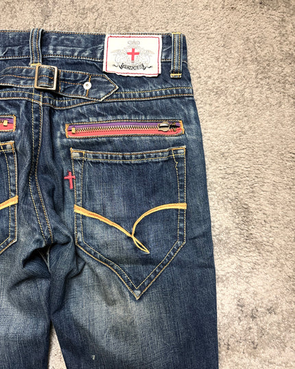 GENOESE “LIGHT FADED“ DENIM (S-M)