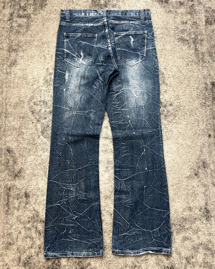 NYLAUS "SPLATTER STATIC" DENIM