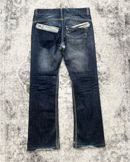 PINBALL DARKBLUE FLARE DENIM