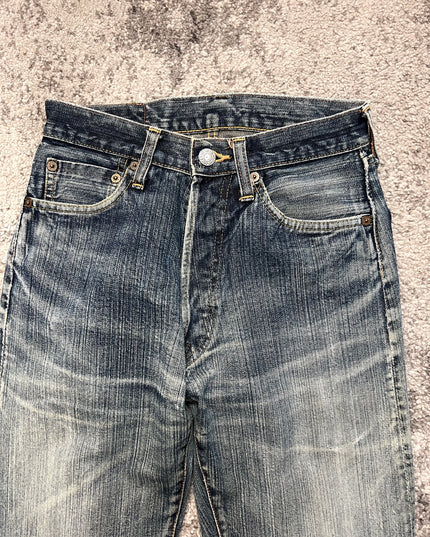 STUDIO D ARTISAN "SUNFADED INDIGO" DENIM
