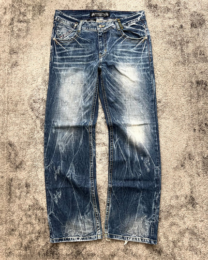 RED PEPPER "SLOGAN BACKLASH" DENIM