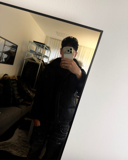 JUNMEN "BLACK WINTER" PUFFER (S-M)