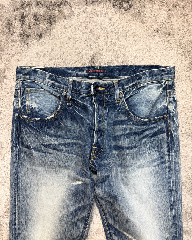 BLUE WAY "FROZEN RIPPLE" DENIM