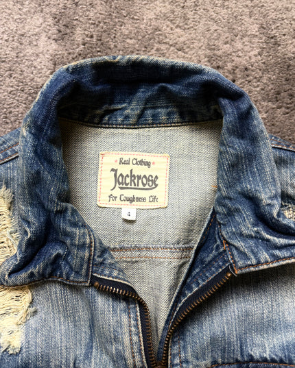 JACKROSE "BROKEN FADE" DENIM JACKET (M)