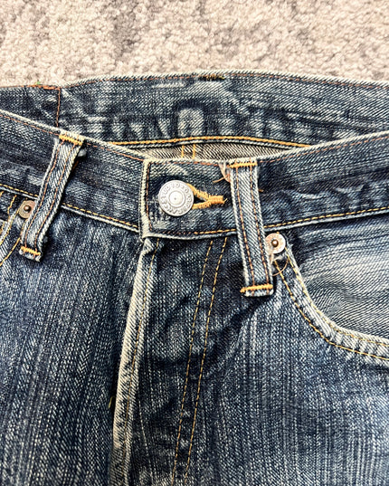 STUDIO D ARTISAN "SUNFADED INDIGO" DENIM