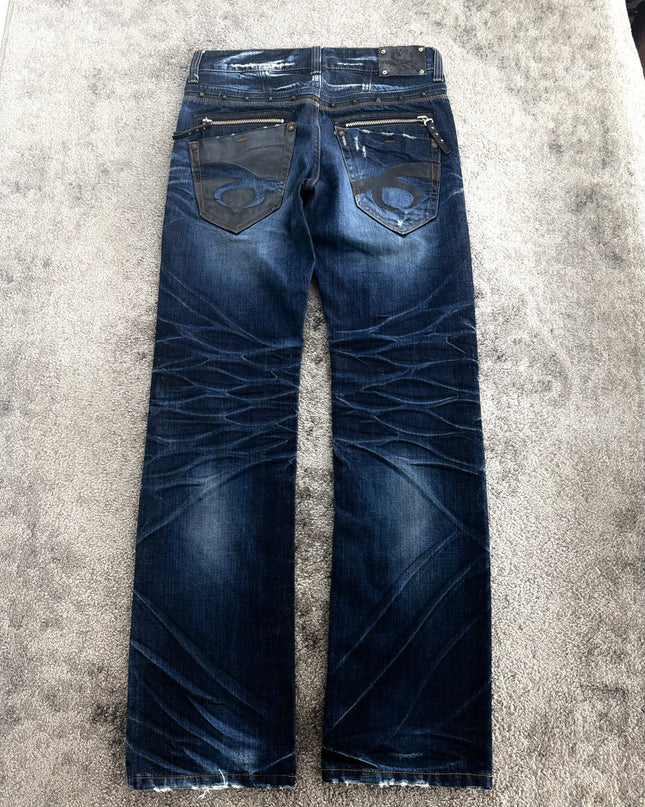 RED PEPPER "MIDNIGHT WHISKER" DENIM (M)