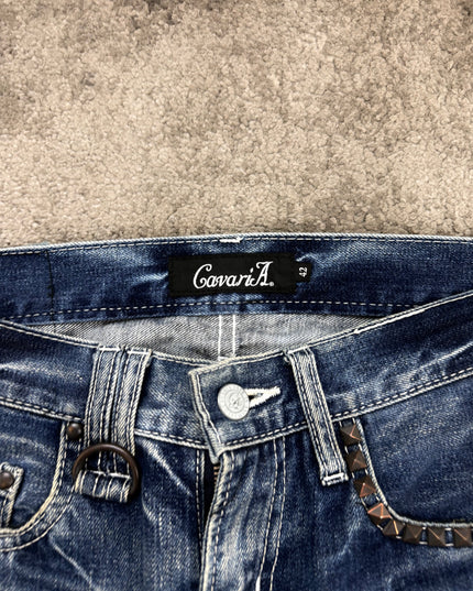 CAVARIA "BLEACHED STATIC" DENIM (M)