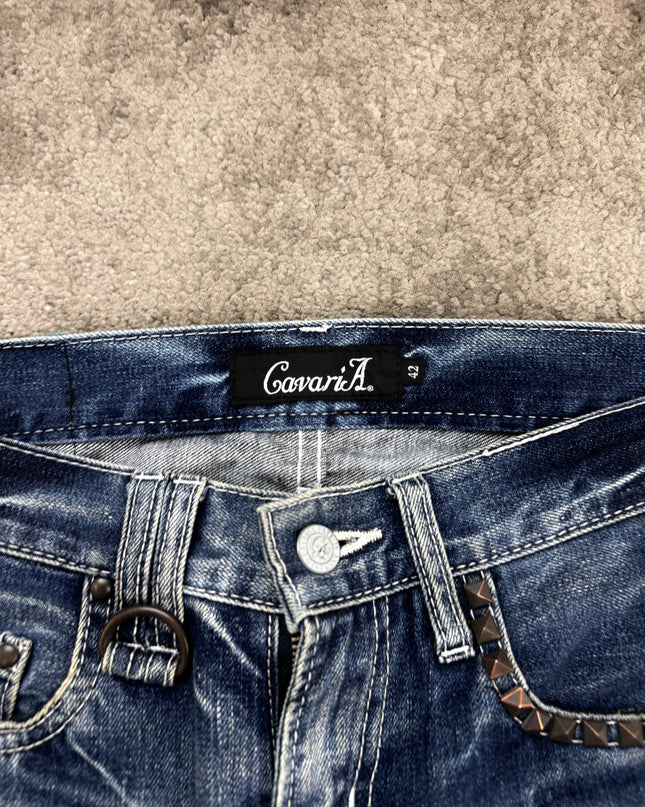 CAVARIA "BLEACHED STATIC" DENIM (M)