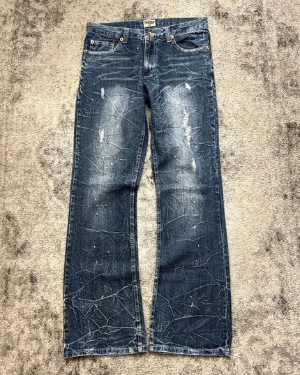 NYLAUS "SPLATTER STATIC" DENIM