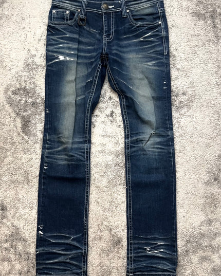 XFRM "BAROQUE STREET WRATH" SLIM FIT DENIM