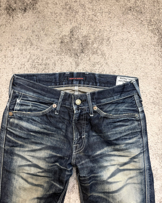 BLUE WAY "MIDNIGHT FADE" DENIM