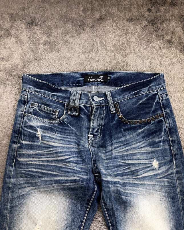 CAVARIA "BLEACHED STATIC" DENIM (M)