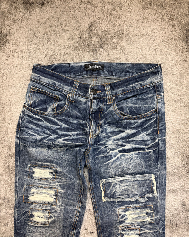 LOWBOX “DISTRESSED BLUES“ DENIM