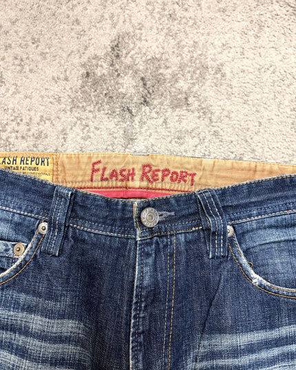 FLASH REPORT "WAVELINE BURNOUT" DENIM