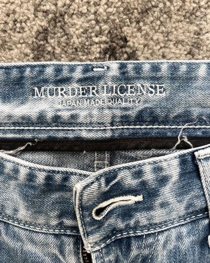 MURDER LICENSE "GHOST STATIC BLUES" DENIM