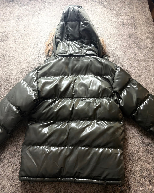 TAKEAWAY "OLIVE GLOSS" PUFFER (M)
