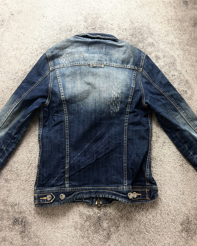 JACKROSE "DISTORTED FADE" DENIM JACKET