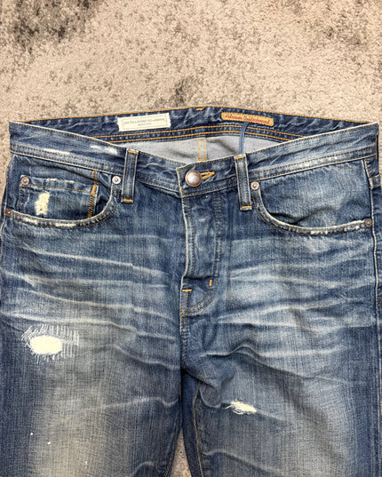 ADRIANO GOLDSCHMIED "PAINT-STAINED" DENIM