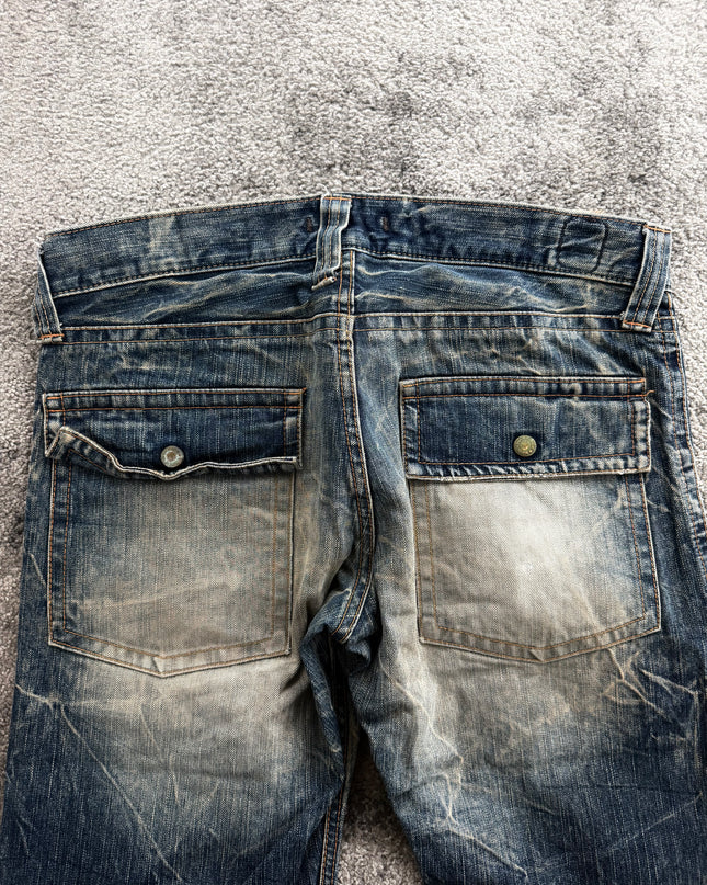 BLUE WAY "UTILITY FADE" DENIM (M)