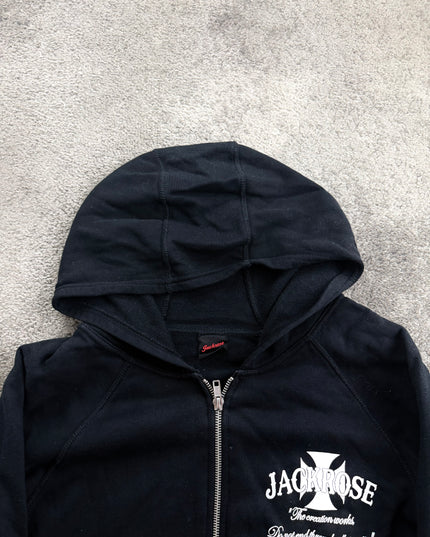 JACKROSE "DARK CROSS" ZIP HOODIE (S)