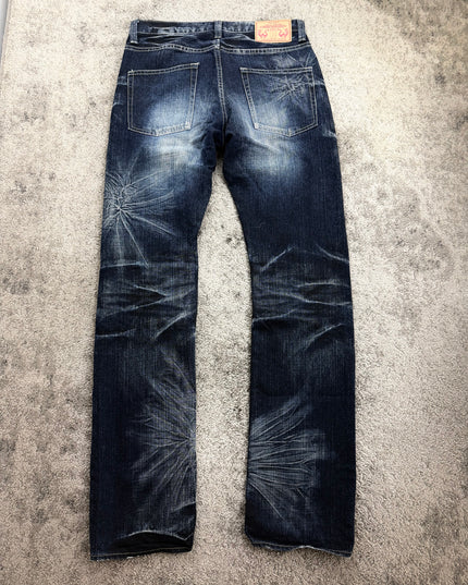 TAKEO KIKUCHI "INDIGO STARBURST" DENIM (S)