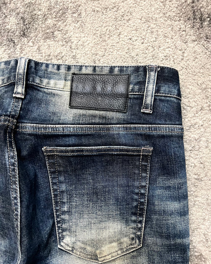 COOK JEANS "BLEACHED MARKS" SLIM FIT DENIM