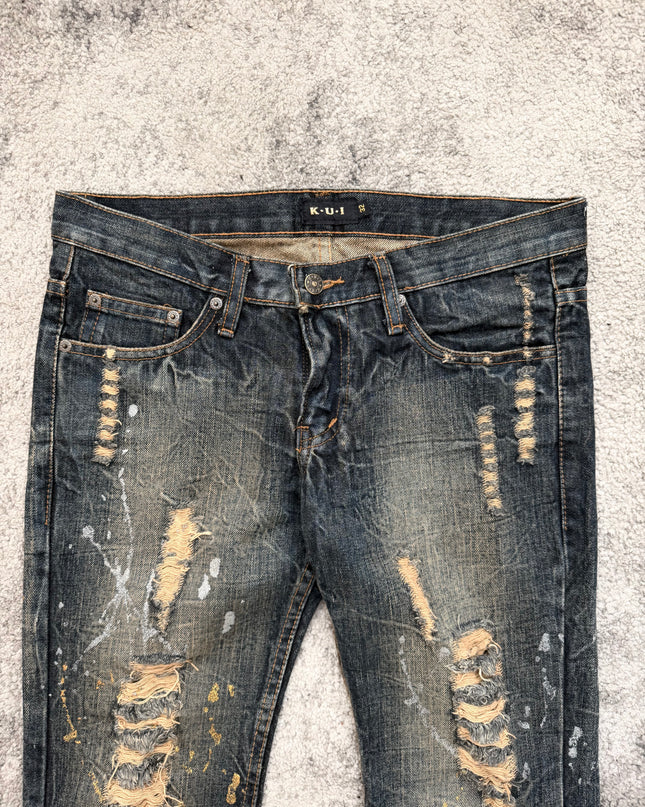 K.U.I "CHAOS PAINT" DENIM