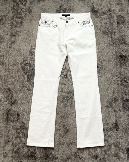 INTHEATTIC WHITE FLARE DENIM